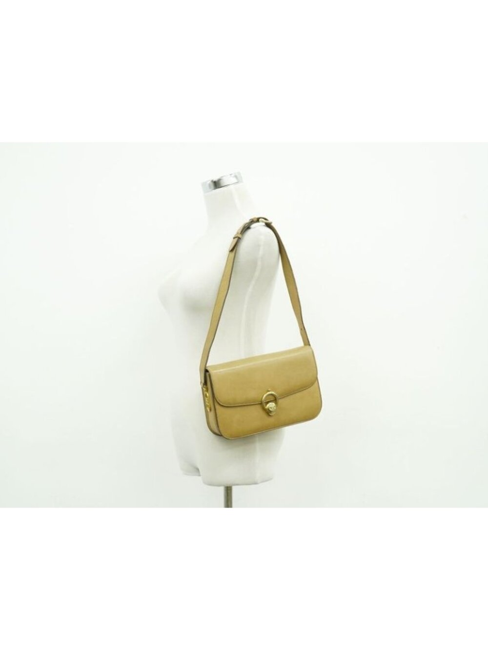 Celine Leather Shoulder Bag Beige - Picture 6 of 9